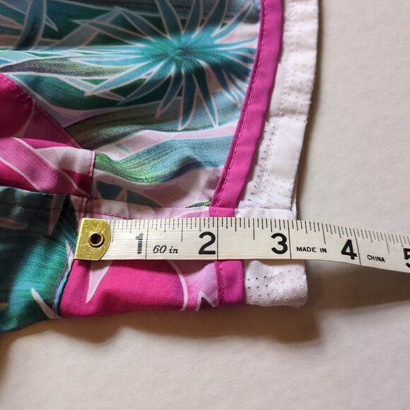 Nike Dri Fit Running Shorts Womens L Lined Pink Floral Gym Workout Athletic - Picture 8 of 8